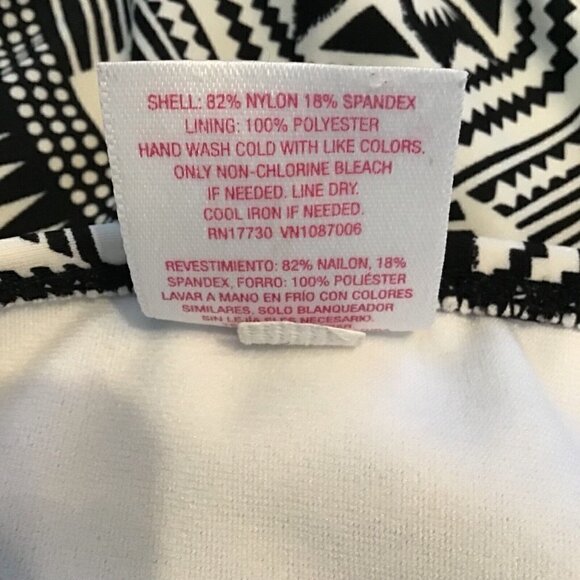 Xhilaration Bikini Bottom Size S Black White Print - Picture 5 of 5